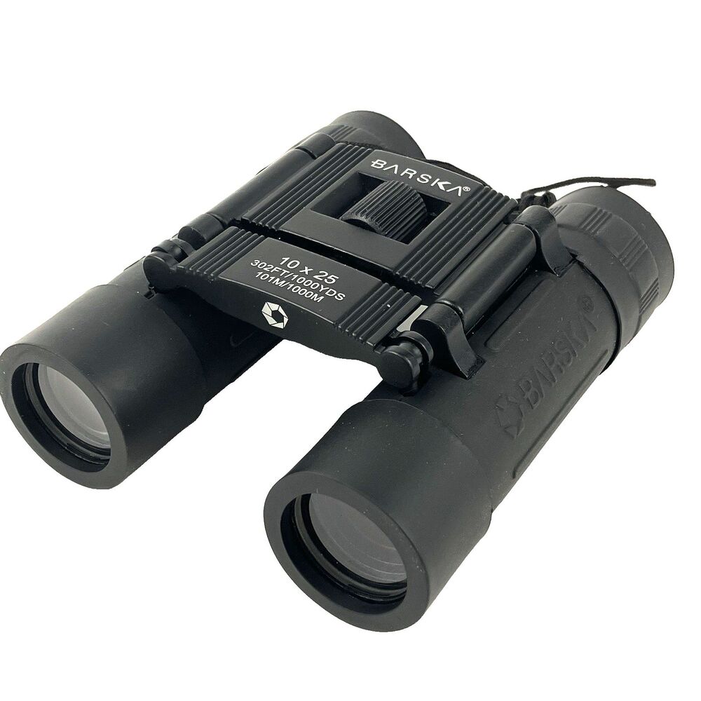 Barska 10x25 LucidView AB10110 Compact Small Binoculars /w Carrying Case